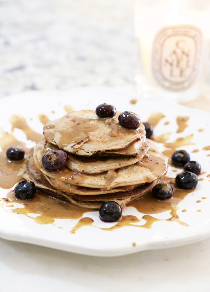 Banana Blueberry Protein Pancakes - LifetoLauren