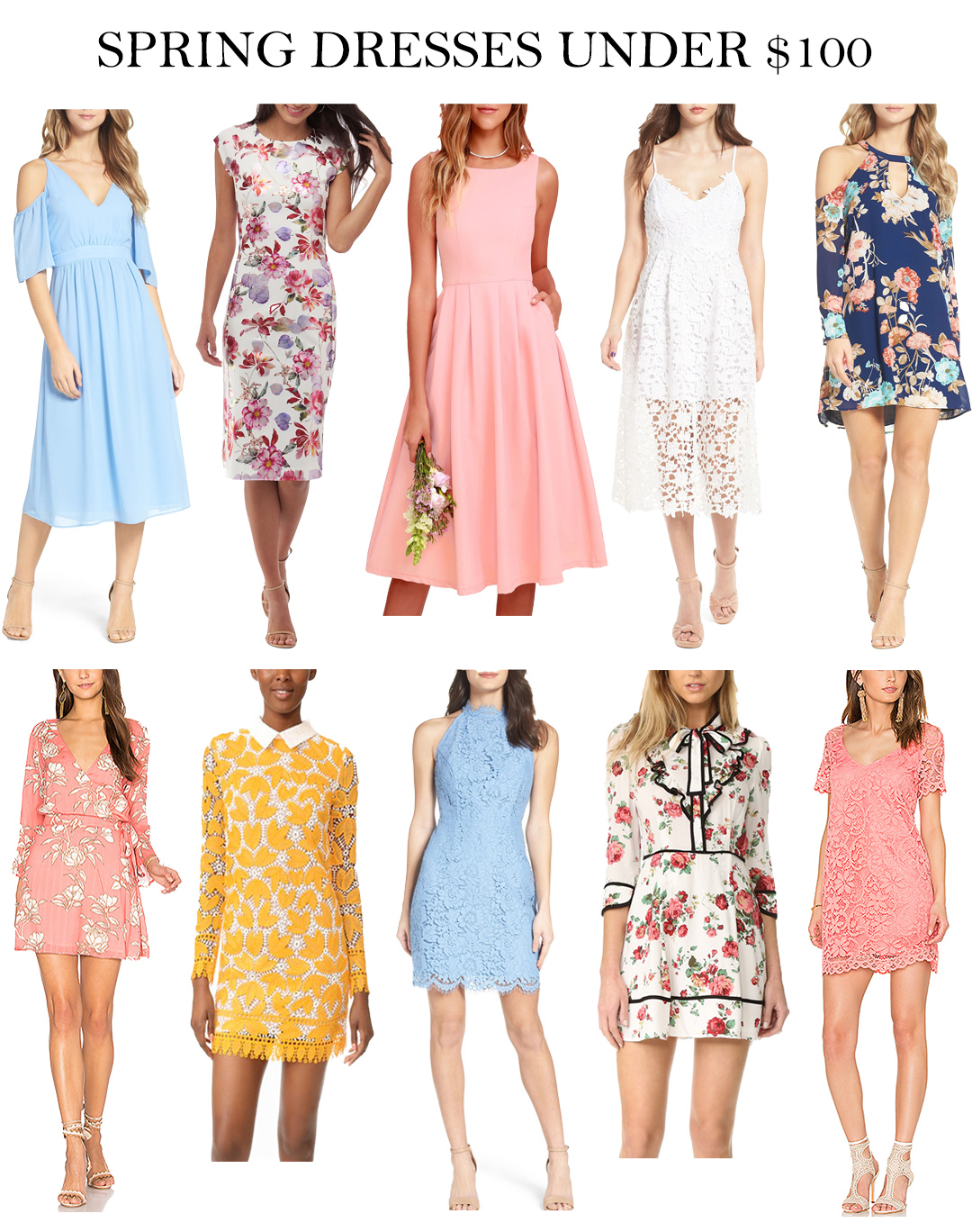 Spring / Easter Dresses Under $100 - LifetoLauren