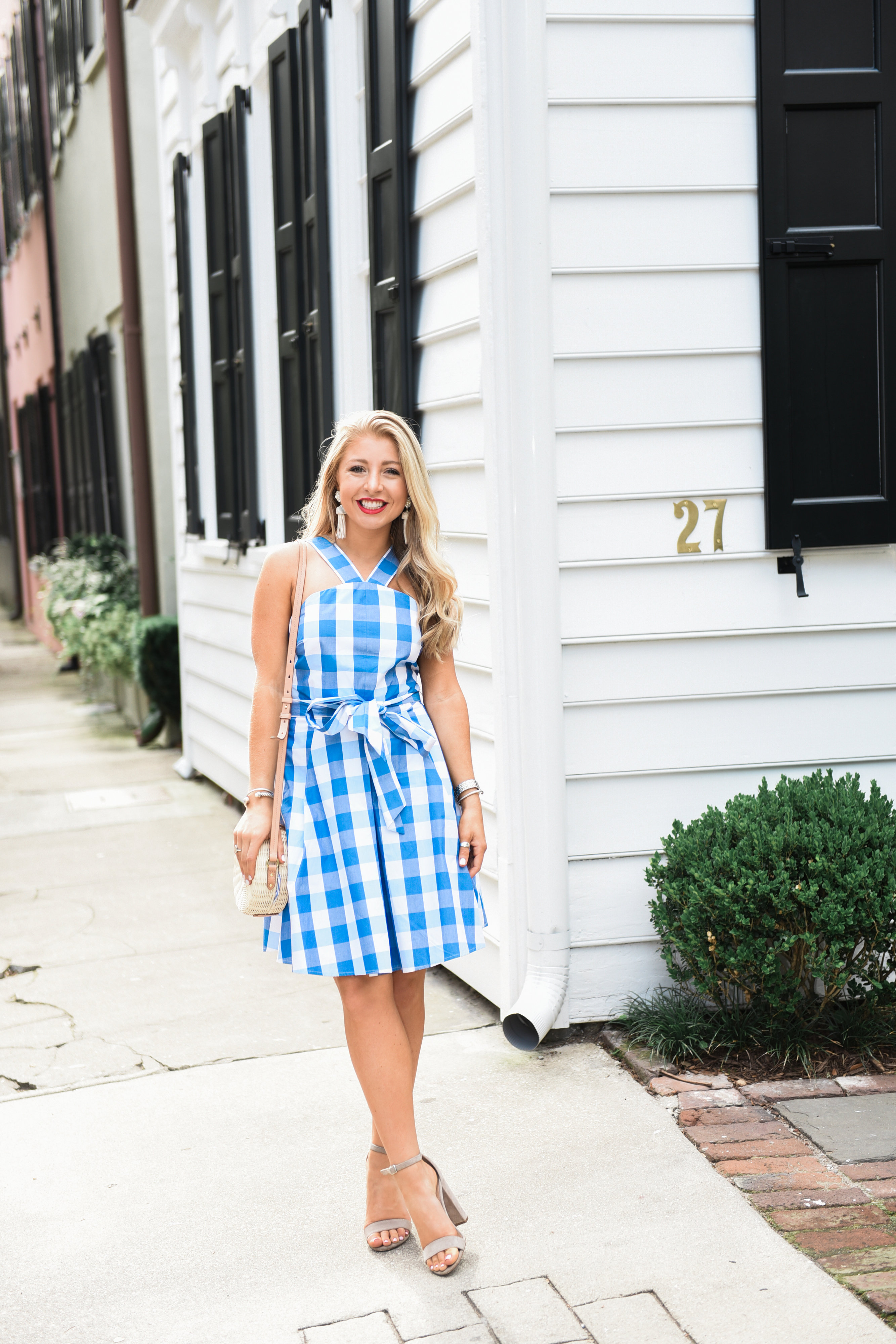 Draper james gingham dress outlet