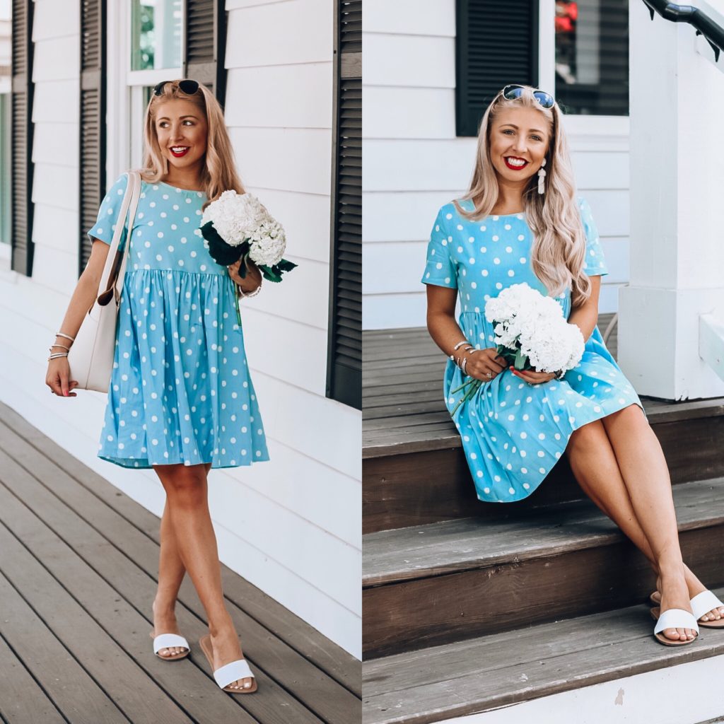 summer polka-dot dress