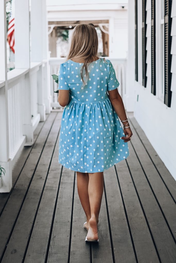 summer polka-dot dress