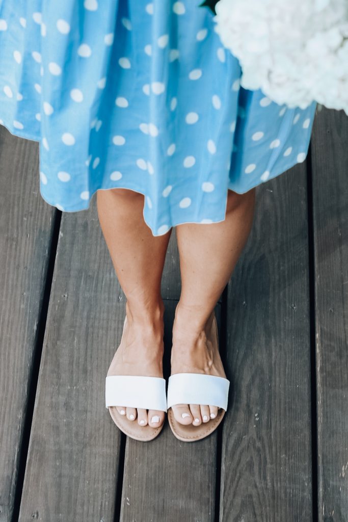 summer polka-dot dress