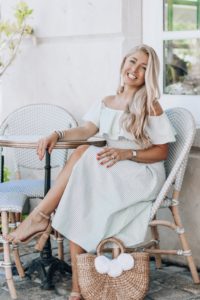Off the shoulder maxi dress