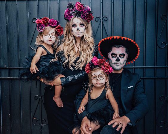 skeleton family costume